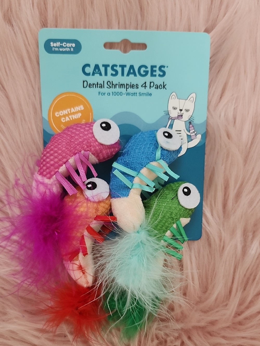 Brand New CATSTAGES DENTAL SHRIMPIES-4 PACK